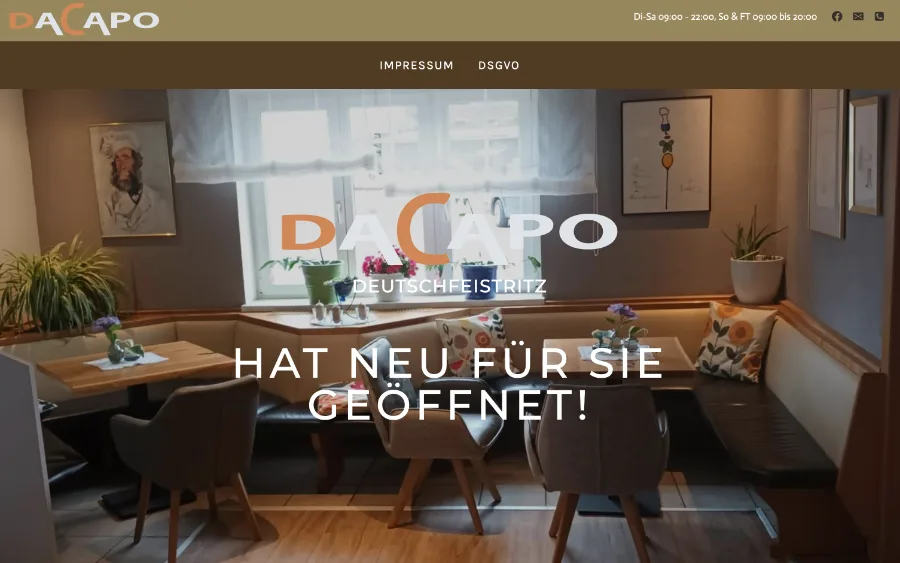 Startseite von daCapo Deutschfeistritz
